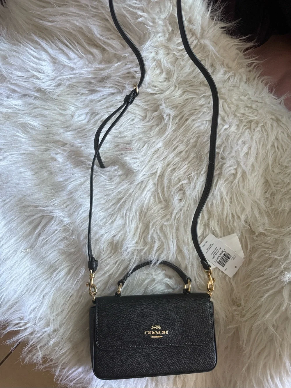 Coach Mini Josie Top Handle Crossbody Bag Black